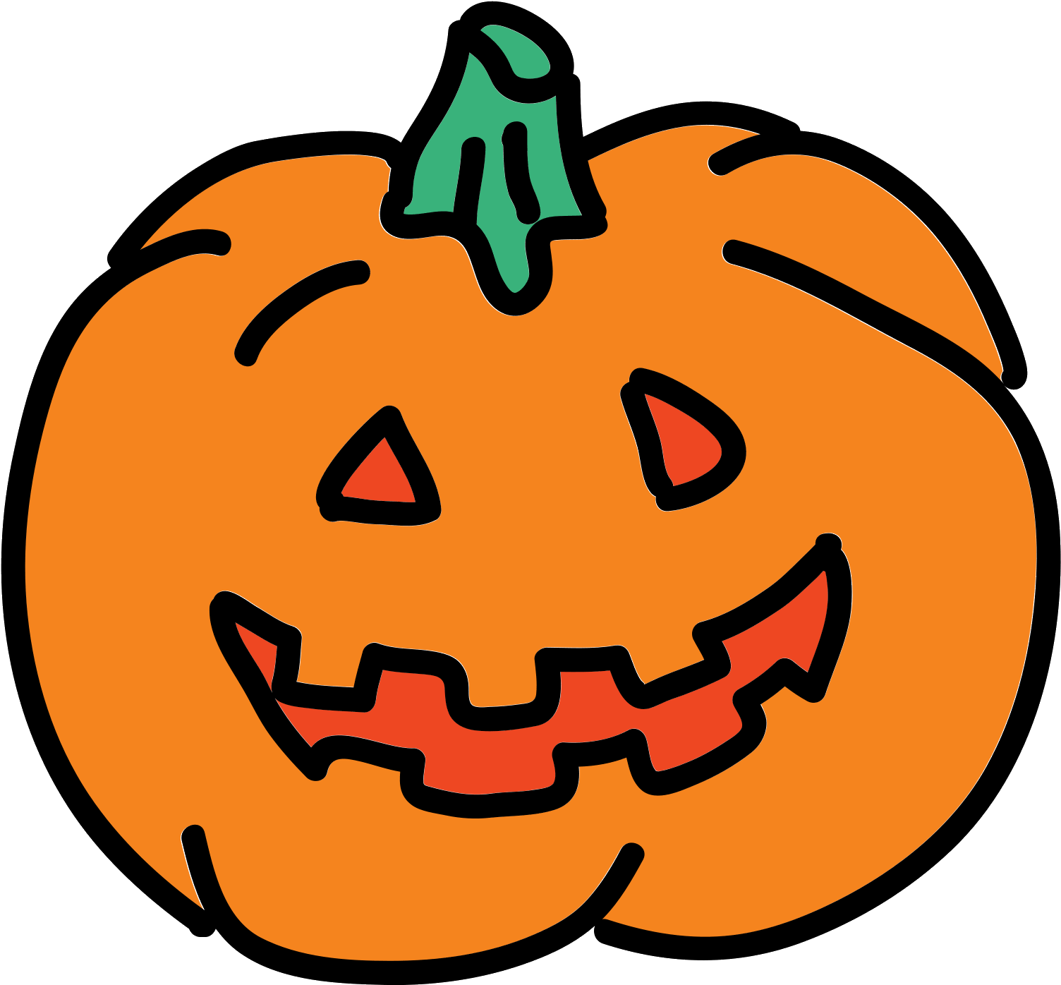 Jack O' Lantern Icon - Sad Jack O Lantern Clipart (1600x1600), Png Download