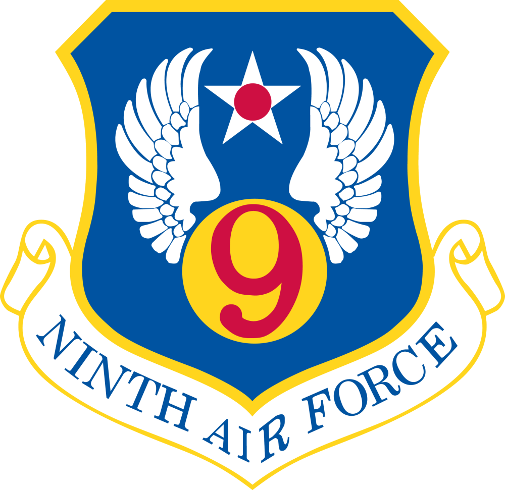 Ninth Air Force - Air Education And Training Command (1000x971), Png Download