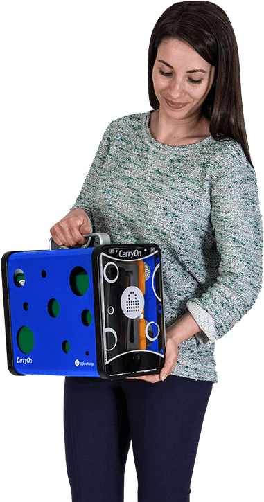 Mobile Charging Station - Pc Locs Carryon Charging Station Blue (800x800), Png Download