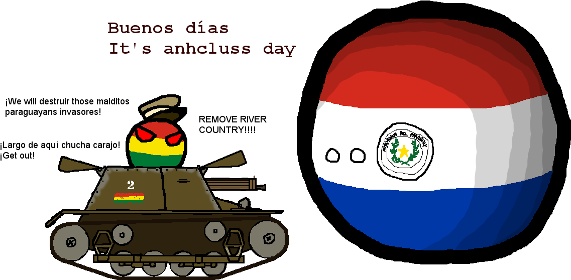 Chaco War - Cartoon (1152x572), Png Download