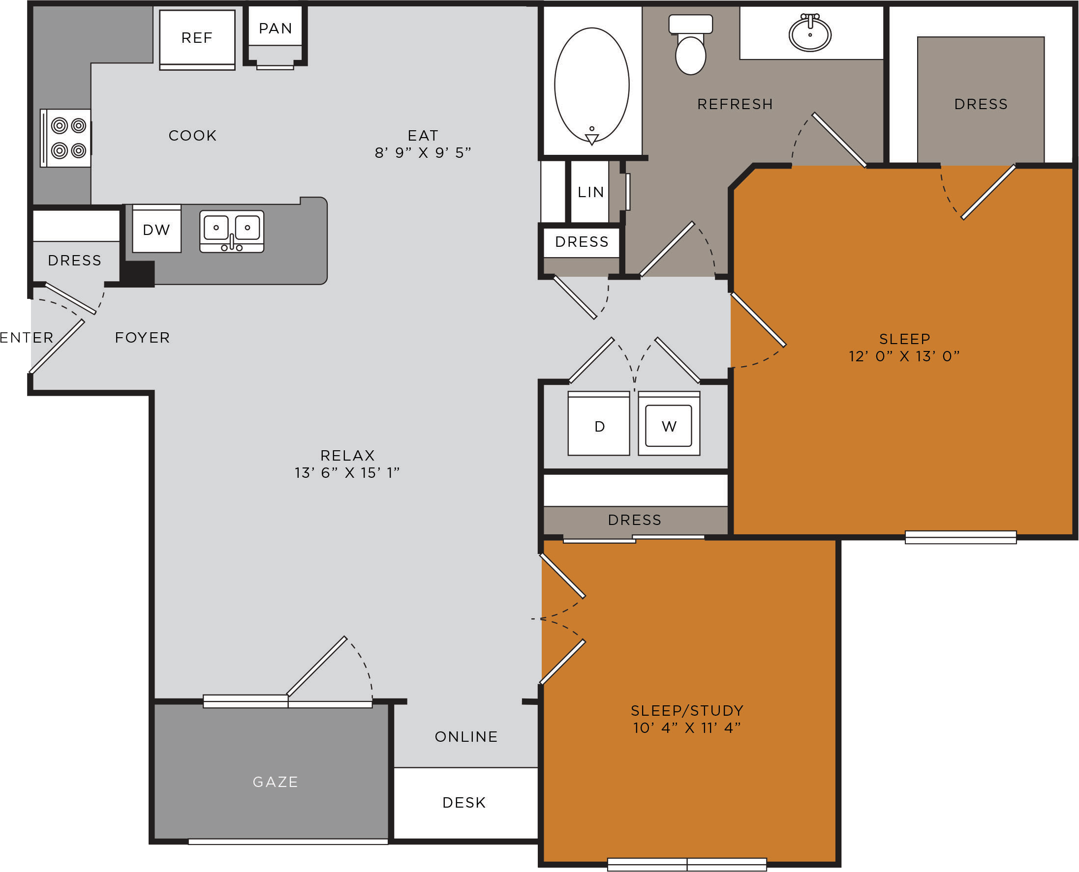 B1 - Hilltop At Shavano Apartments (2193x1774), Png Download