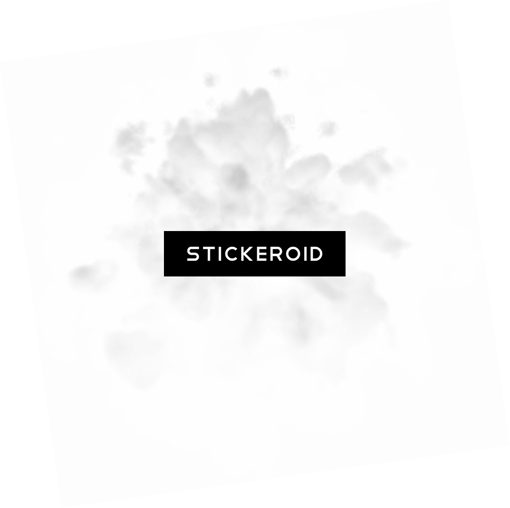 Very Light Smoke Cloud - Monochrome (1011x1007), Png Download