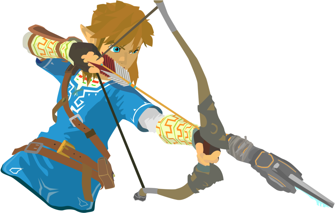 Zelda Breath Of The Wild Link Png - Link Breath Of The Wild Model (1129x707), Png Download