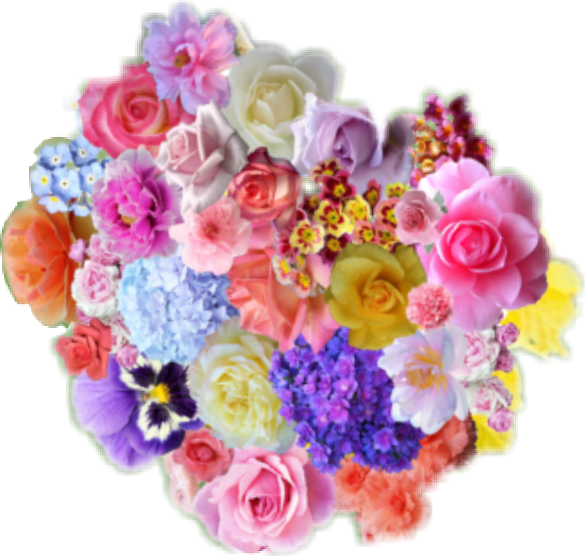 Flowers Multicolor Rainbow Flowerpatch - Vanilla Rose Donut Body Soap - All Natural Soap - Ideal (847x804), Png Download