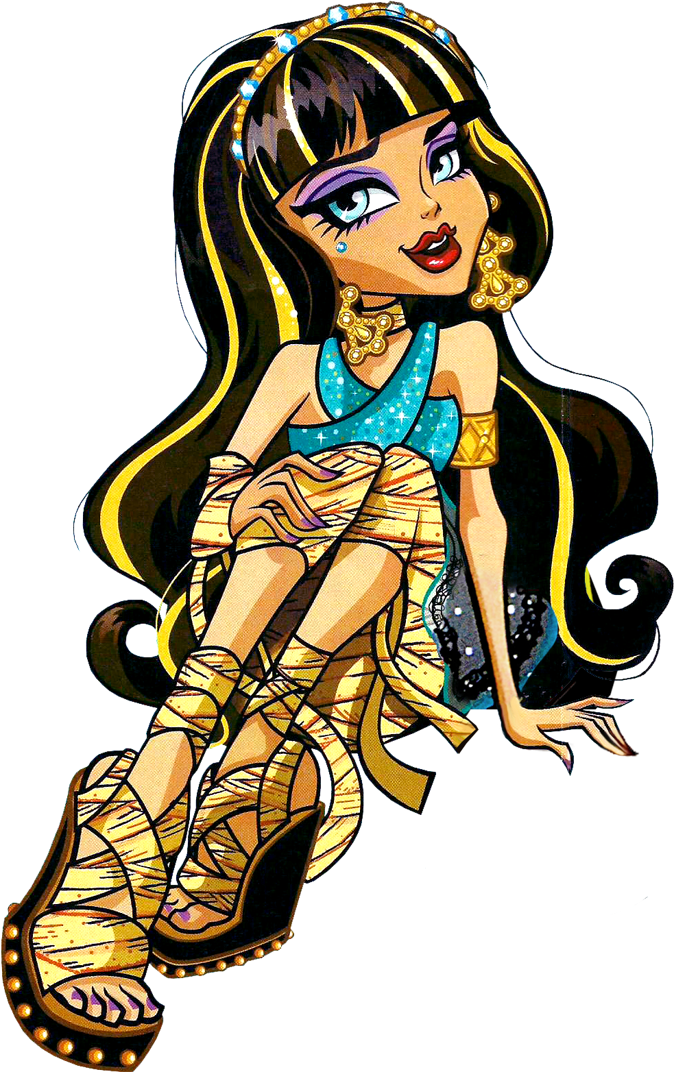 Cleo De Nile Is The Daughter Of The Mummy - Monster High Cleo De Nile Cartoon Fan Art (1217x1618), Png Download