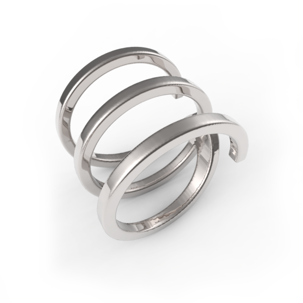 Jweel - Wave - Titanium Ring (600x600), Png Download