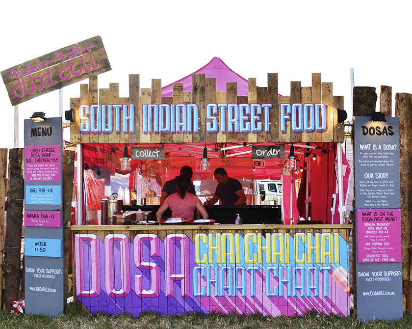 Download South Indian Food Stall Decoration Clipart - Indian Street Food Stalls (840x670), Png Download