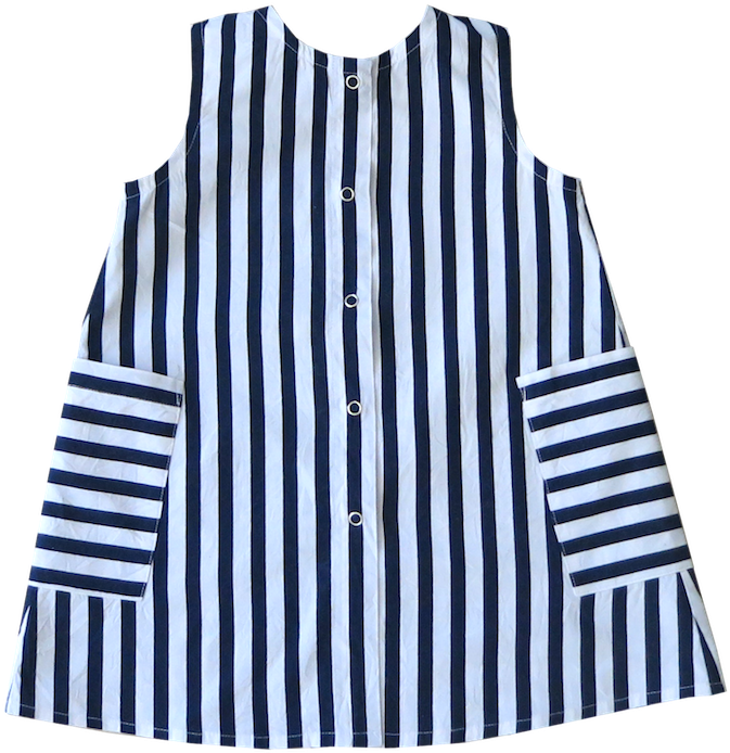 Swell & Solis Nautical Blue Stripe Promenade A-line - T-shirt (1024x1024), Png Download