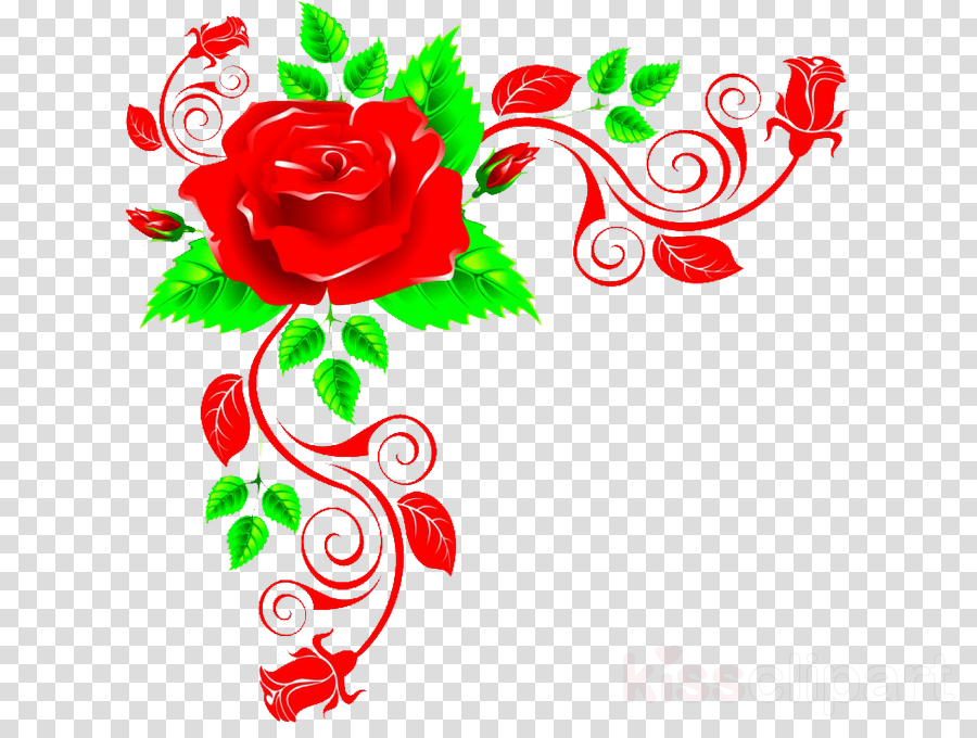 Rose Animated Png Clipart Rose Clip Art - Rose Vector (900x680), Png Download
