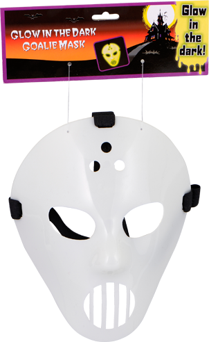 Gid Goalie Mask, , Large - Dracula Teeth Glow In The Dark (302x492), Png Download