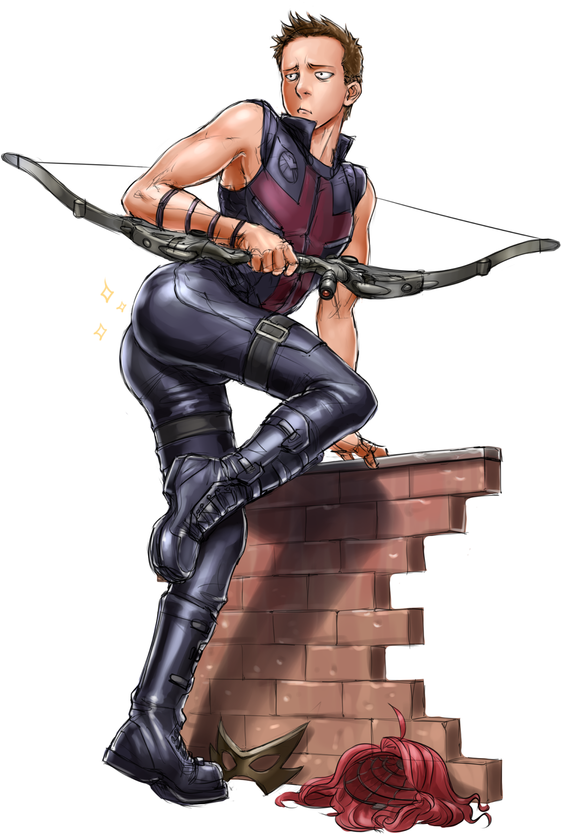 Marvel Bishounen Hawkeye By Stupjam - Marvel Hawkeye (1200x1800), Png Download