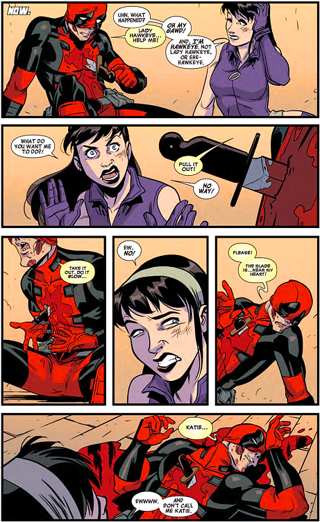 Can Hawkeye And Deadpool Work Together Without Trying - Hawkeye Vs Deadpool Comic (500x750), Png Download