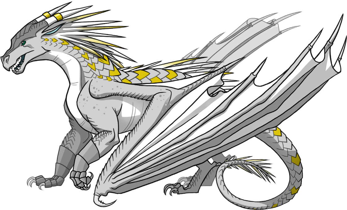 Gjallarhorntemplate Gjally - Wings Of Fire Dragons Icewings (1129x691), Png Download