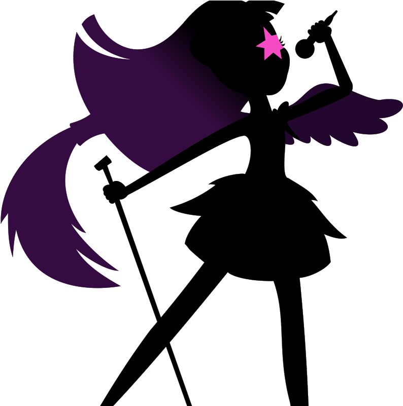 Silueta Equestria Girl Raibow Rocks (800x800), Png Download