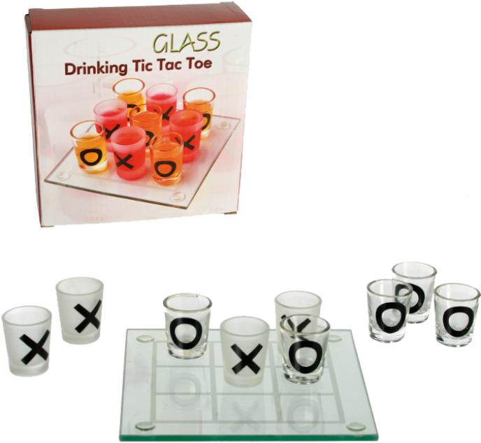 Drinking Tic Tac Toe - Out Of The Blue Ludo Drinking Game (687x687), Png Download