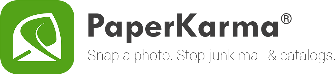 Paperkarma Stop Junk Mail Logo - Paperkarma Logo (1260x406), Png Download