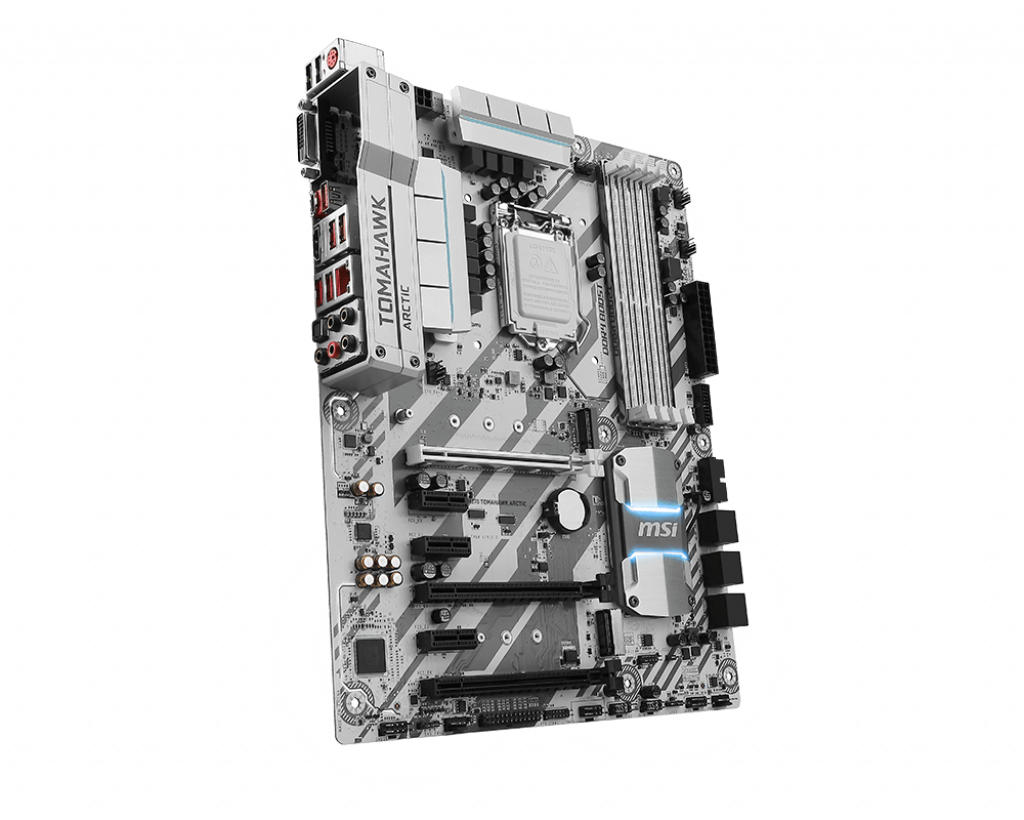 Gallery For H270 Tomahawk Arctic - Msi Z270 Tomahawk Arctic Atx Motherboard - Lga1151 (1024x820), Png Download