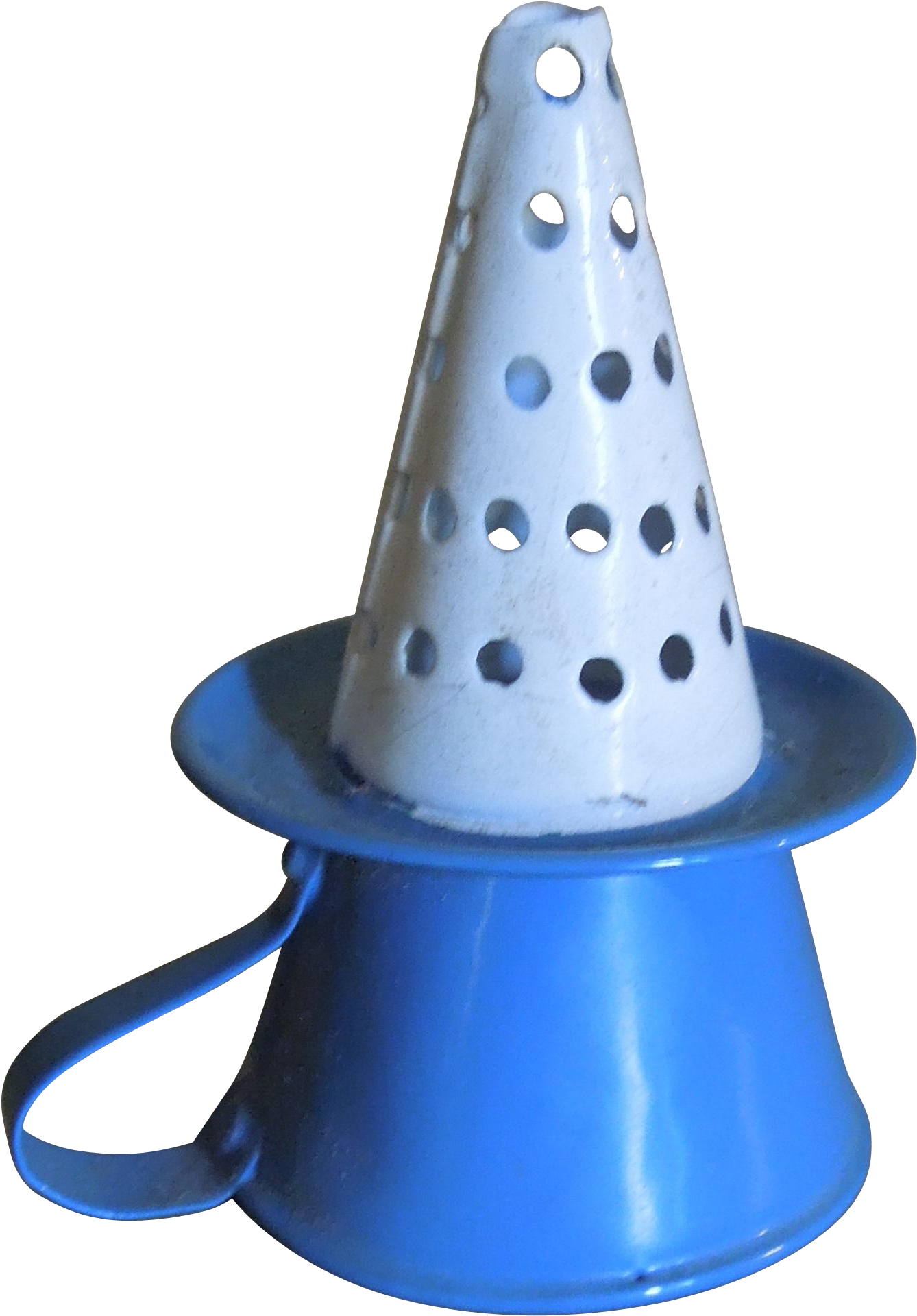 Very Rare Antique Miniature Graniteware Enamel Dollhouse - Sieve (1919x1919), Png Download