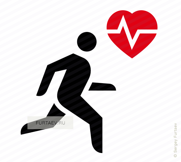 Download Vector Icon Of Heartbeat Near Running Man Running Watch Icon Full Size Png Image Pngkit
