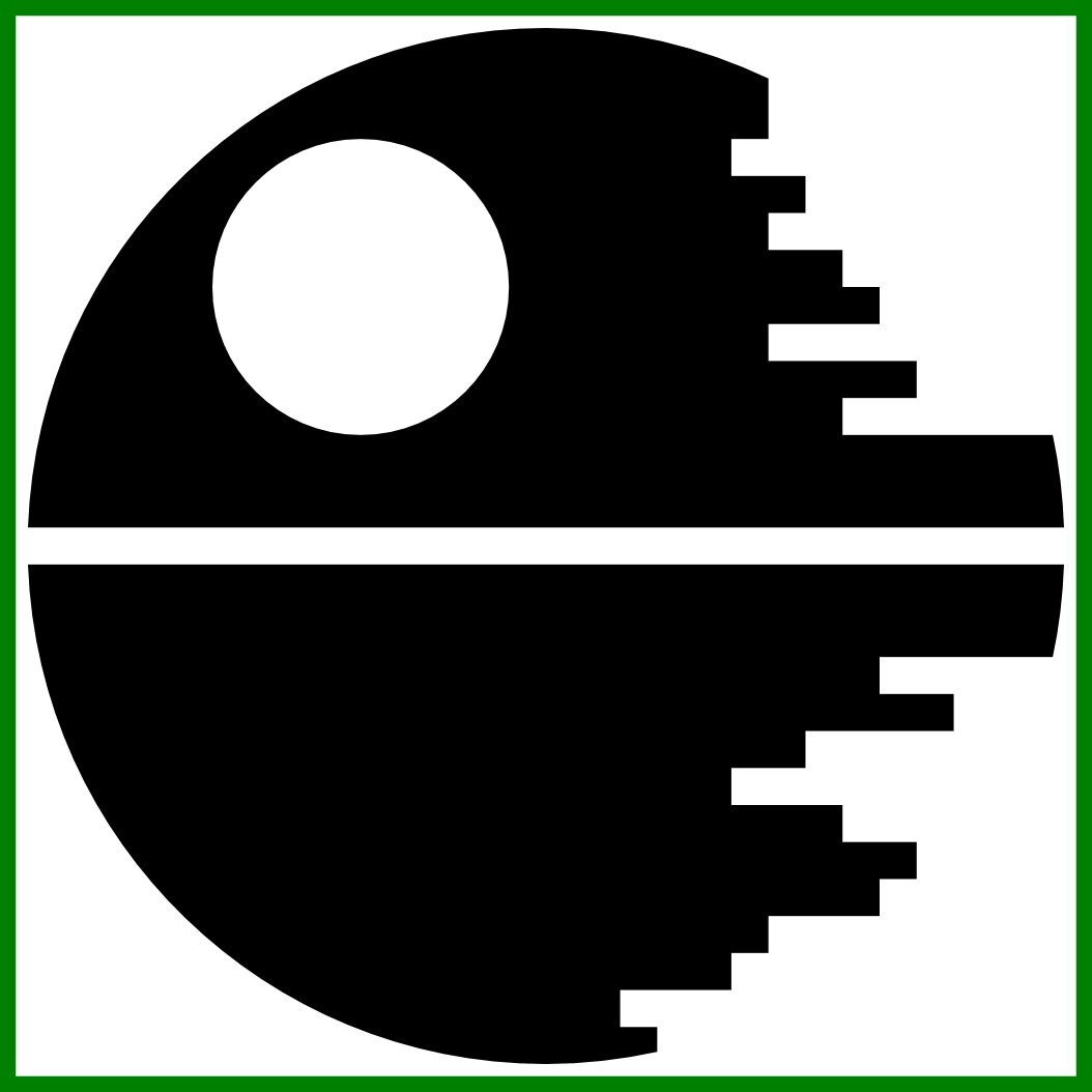 Death Star Explosion Png - Death Star Black And White (1054x1054), Png Download