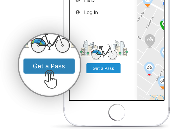 Go Bike Get App - China (628x499), Png Download