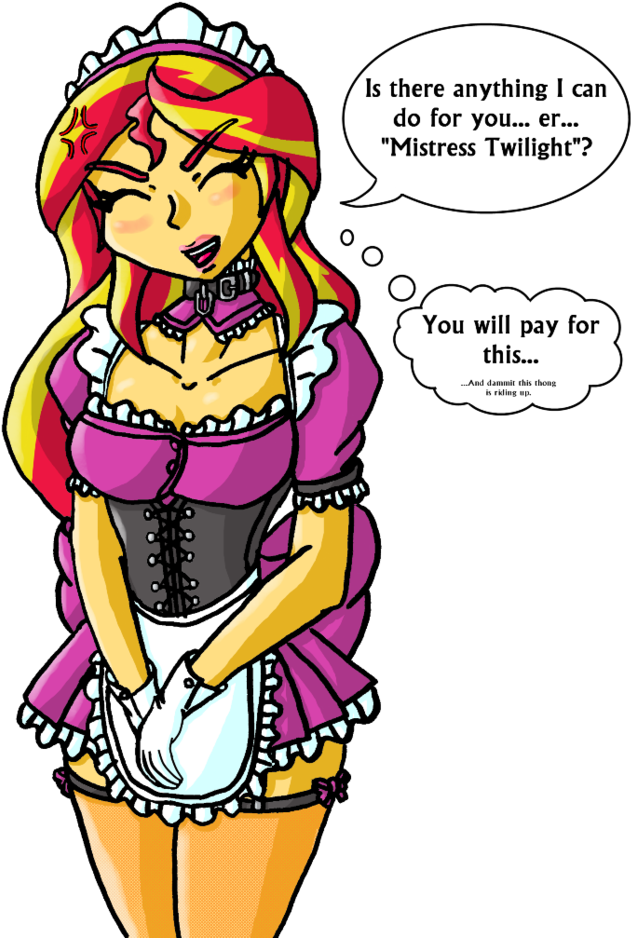 Found Another Maid Sunset - My Little Pony Equestria Girls Coloring Pages Sunset (680x978), Png Download