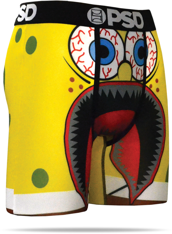 Spongebob Warface - Board Short (800x800), Png Download