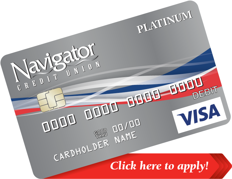 Generic Navigator Platinum Visa Card - Visa (800x629), Png Download