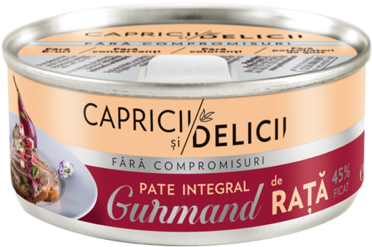 Pate Din Ficat De Rata Capricii Si Delicii, 115 G - Pate Vegetal Capricii Si Delicii (603x603), Png Download