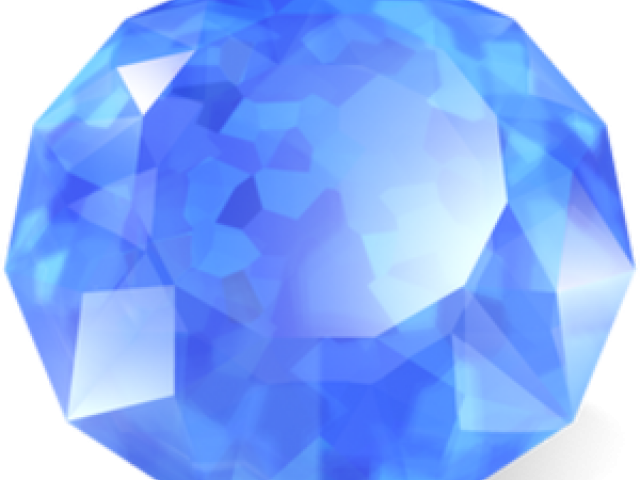 Diamond Clipart Sapphire - Sapphire Icon (640x480), Png Download