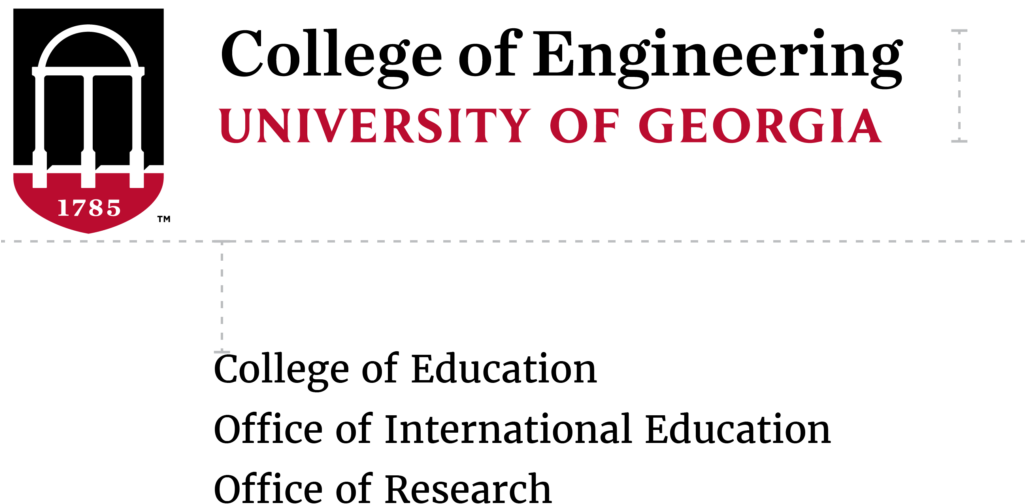 When One Entity Is The Major Sponsor, Use Its Logo - University Of Georgia Lapel Pin | Chrome (1024x555), Png Download