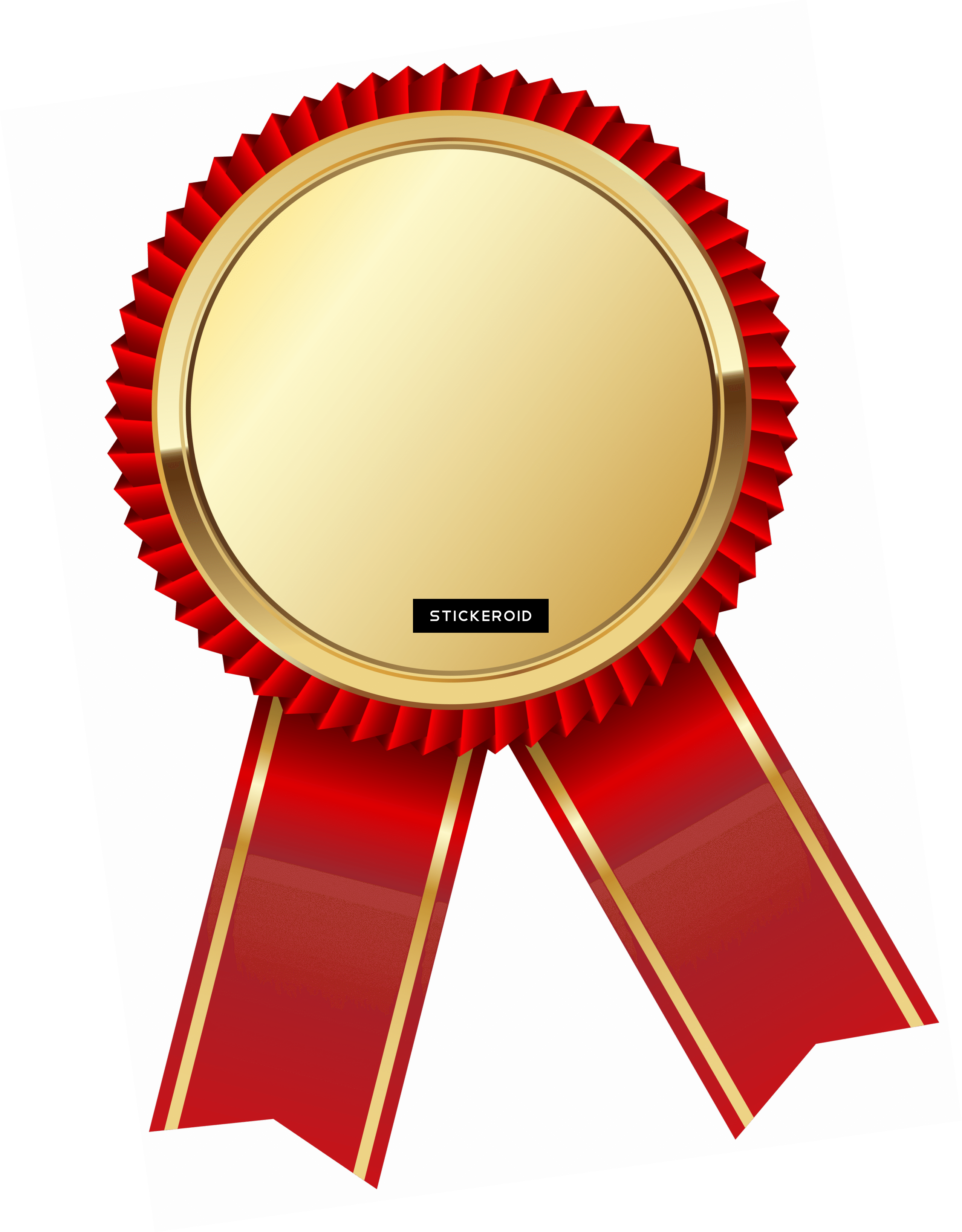 Gold Medal Ribbon - Gold Ribbon Png (2553x3271), Png Download