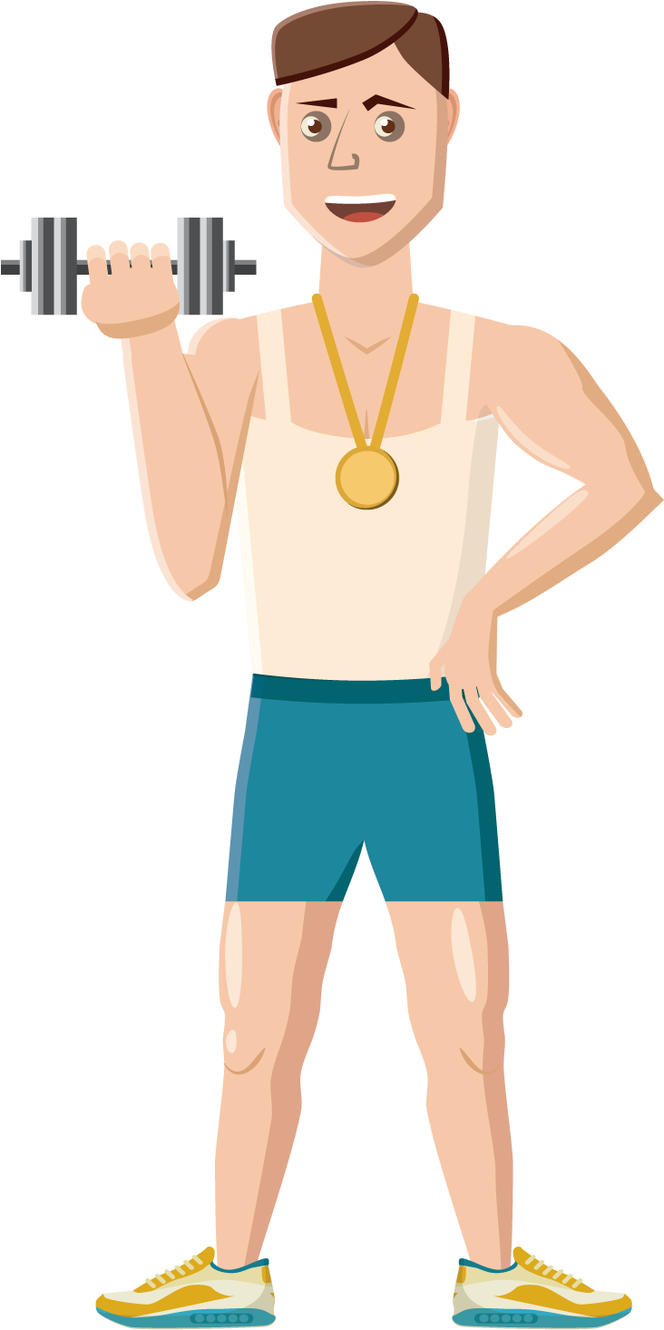 Girl Cartoon Arms And Legs Png Freeuse Library - Physical Fitness (1500x1500), Png Download