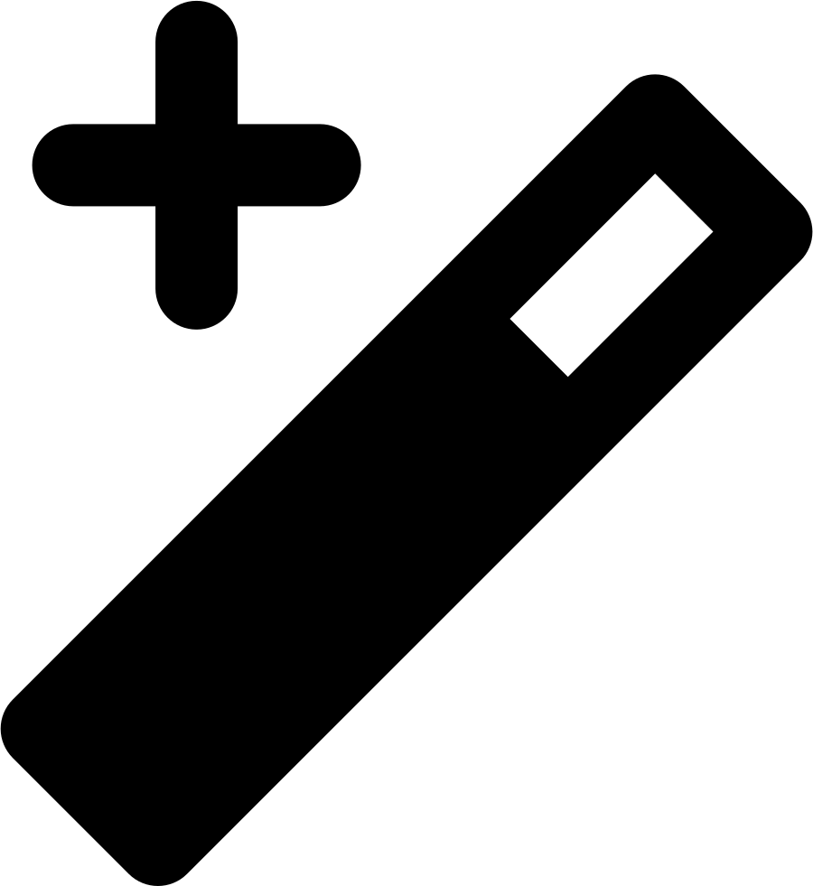 Add Magic Wand Symbol Comments - Wand (900x981), Png Download