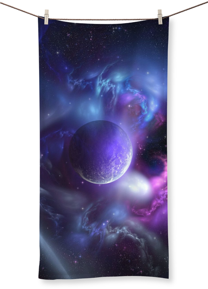 Purple Planet ﻿sublimation All Over Towel - Totem (1024x1024), Png Download
