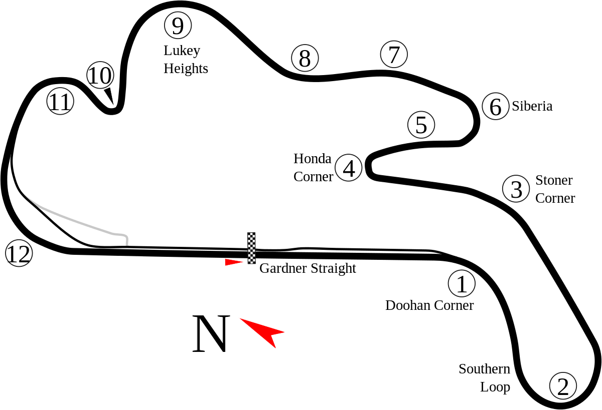 Phillip Island Race Track (1200x819), Png Download
