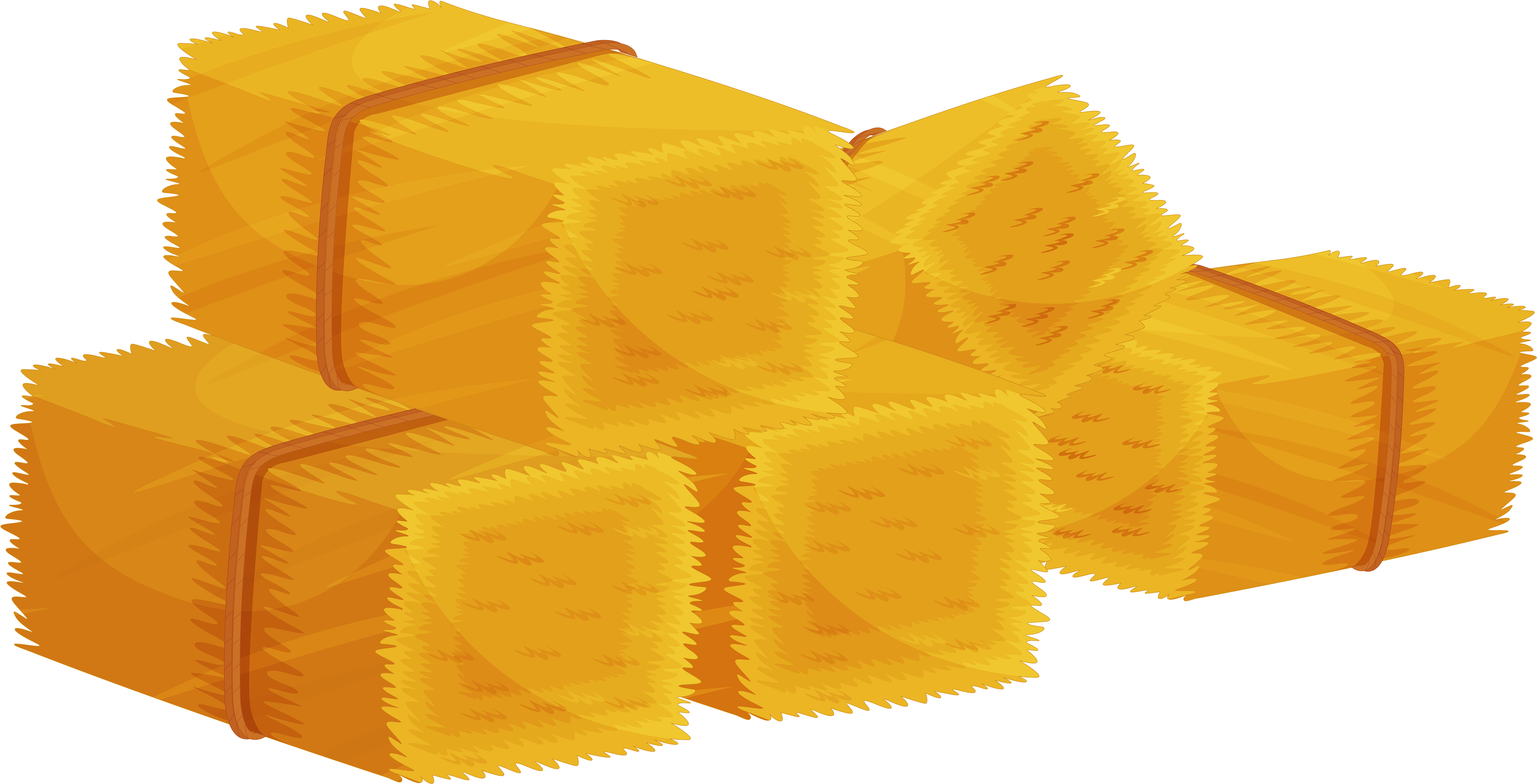 Cartoon Hay Bales Png (5048x2665), Png Download
