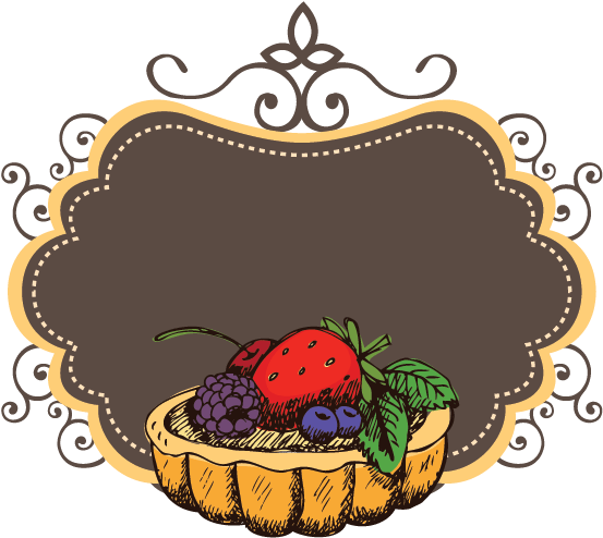 Fruit Cake Logo Design (746x632), Png Download
