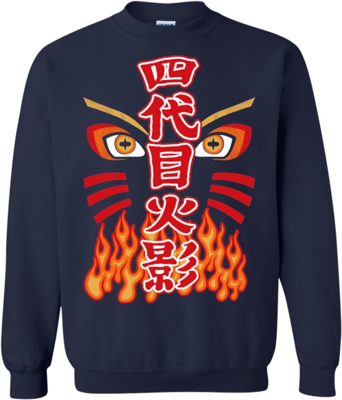 Naruto Hokage Tee Apparel Teepeat - Pullover Hoodie 8 Oz (800x800), Png Download