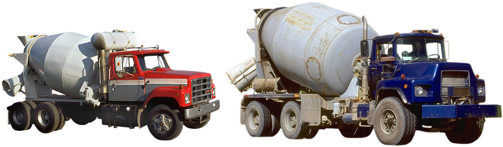 Cement Carrier Truck Construction Wheels C - Cement Tanker (1048x340), Png Download