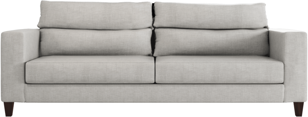 Sofá Britt Trib Pé Base De Madeira Tecido Linho Cotton - Studio Couch (1024x730), Png Download