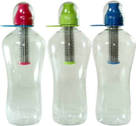 Clear2go™ Splash Water Bottles With Filter - Water (800x571), Png Download