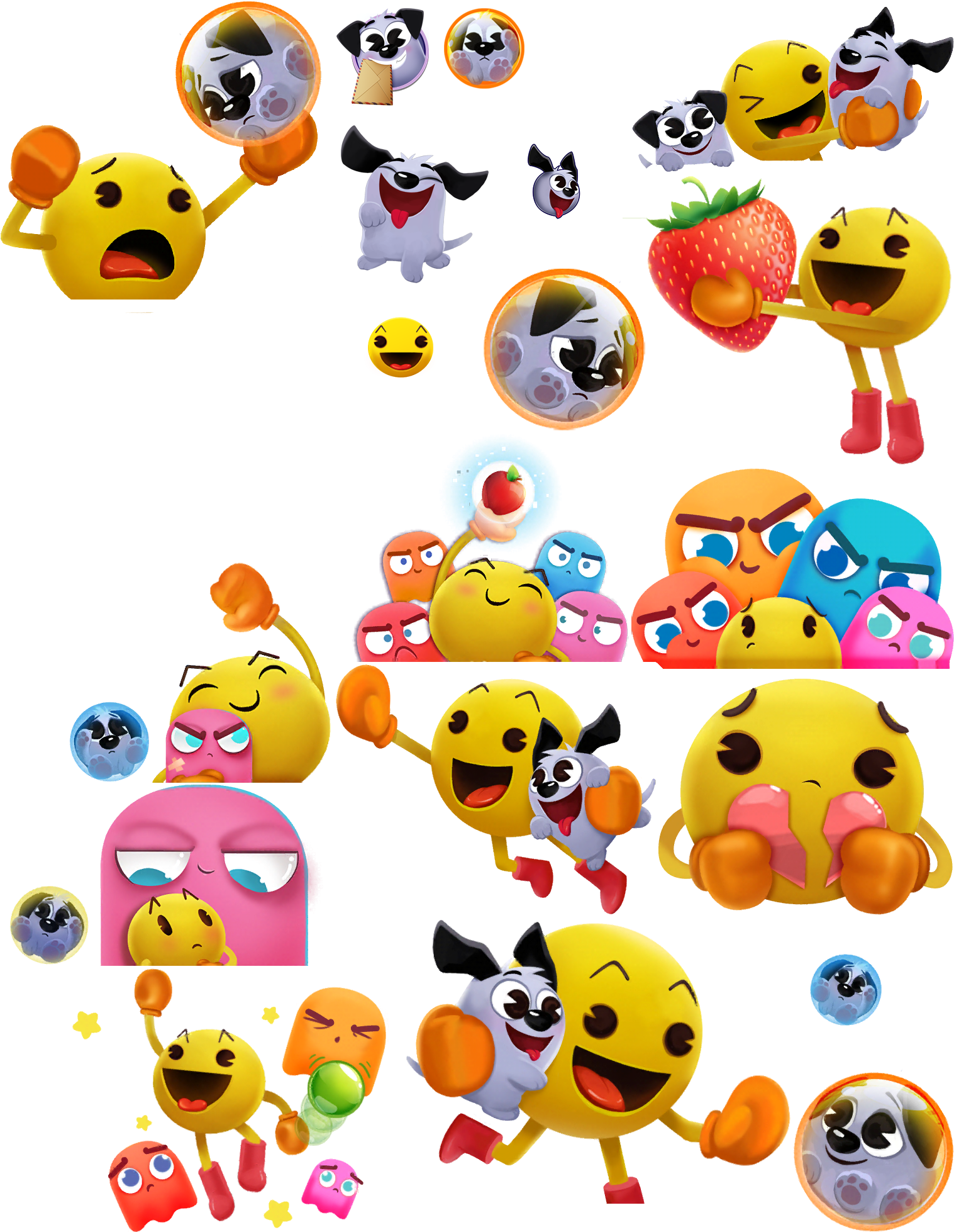 Click For Full Sized Image Character Images - Pac-man (1517x1965), Png Download