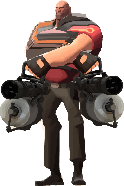8 - Team Fortress 2 Heavy (523x787), Png Download