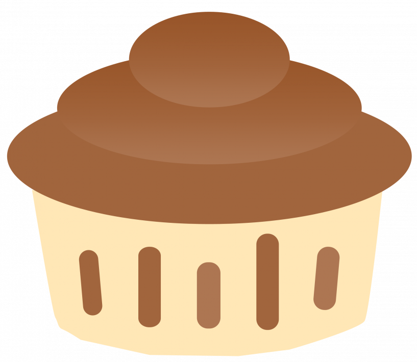 Vanilla Cupcake Clipart Transparent Background - Chocolate Cupcake Art (817x710), Png Download