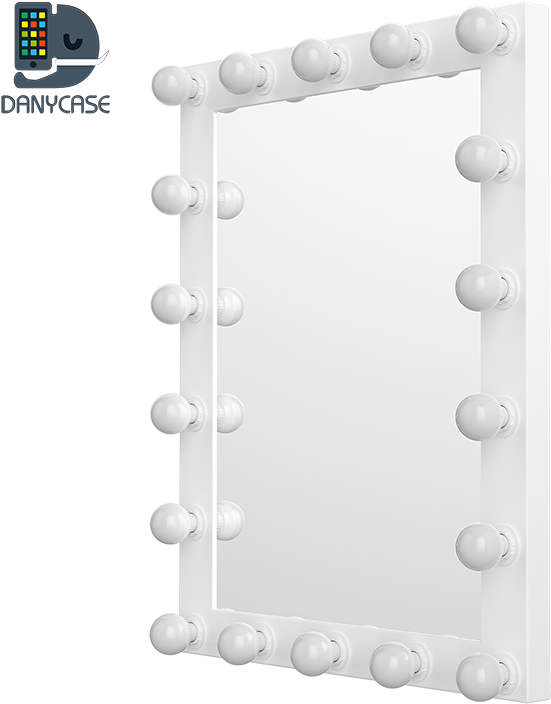 Led Salon Mirror -factory Wholesale Aluminum Makeup (750x750), Png Download