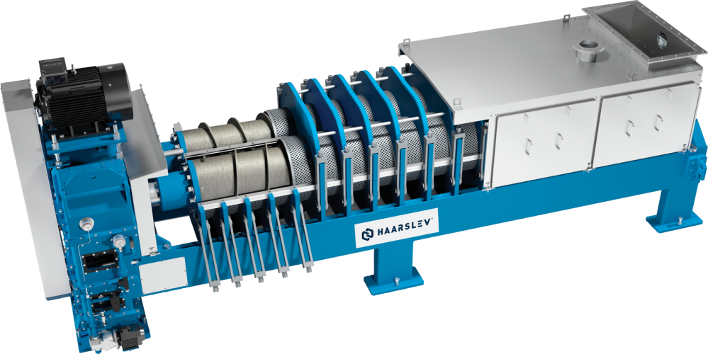 For Extracting Liquids From Cooked Fish Or Meat In - Twin Screw Press Design (999x500), Png Download