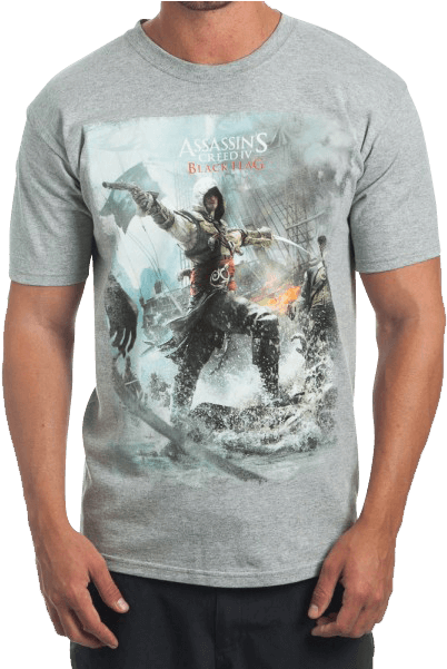Assassins Creed Iv Black Flag Game T-shirt - Assassin's Creed Iv Black Flag Video Game Poster (600x600), Png Download