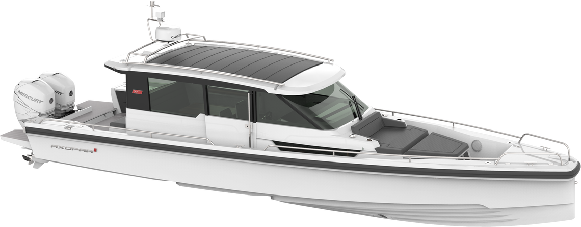 Axopar 37 Sports Cabin (1140x447), Png Download