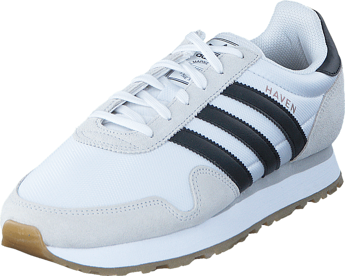 Adidas Originals Haven Ftwr White/core Black/gum 3 - Adidas Originals Haven Ftwr White/core Black/gum 3, (705x563), Png Download